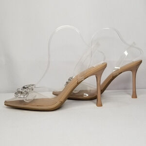 I.N.C. International Concepts Women's Sreva Vinyl Halter Pumps Size 8.5 Nude NWT